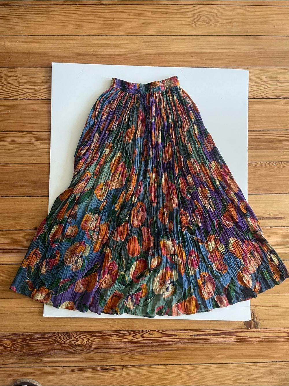 Vintage Floral maxi Skirt in Multicolor